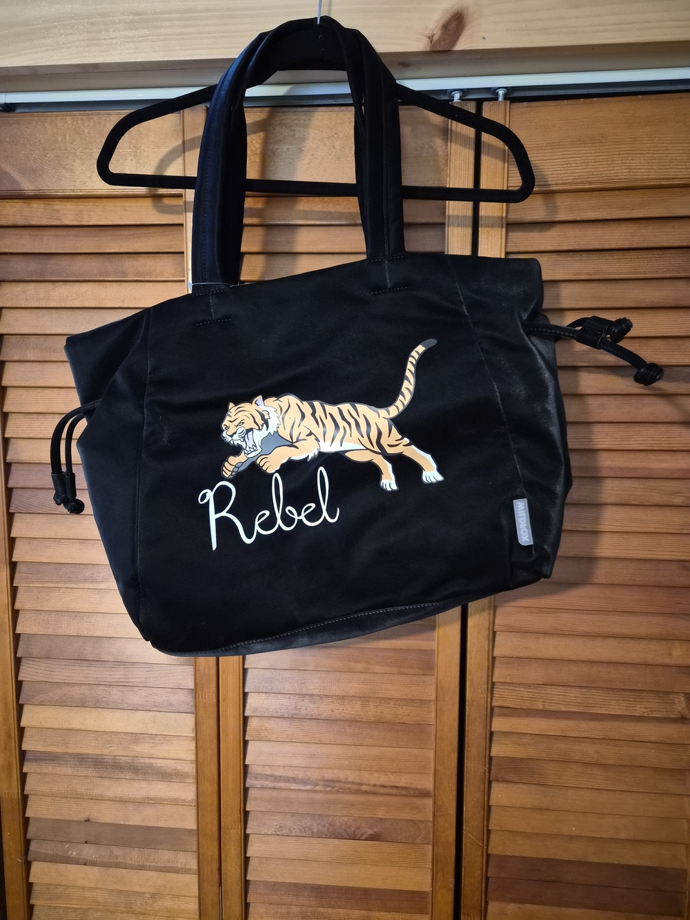 Wildfox black 'Rebel' Tiger Tote Bag
